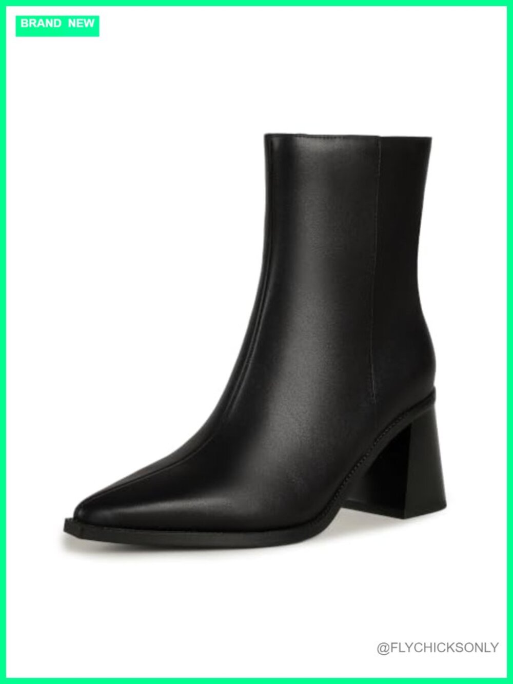 Women's Ankle Boots Chunky Block Low Heel Short Booties Zip